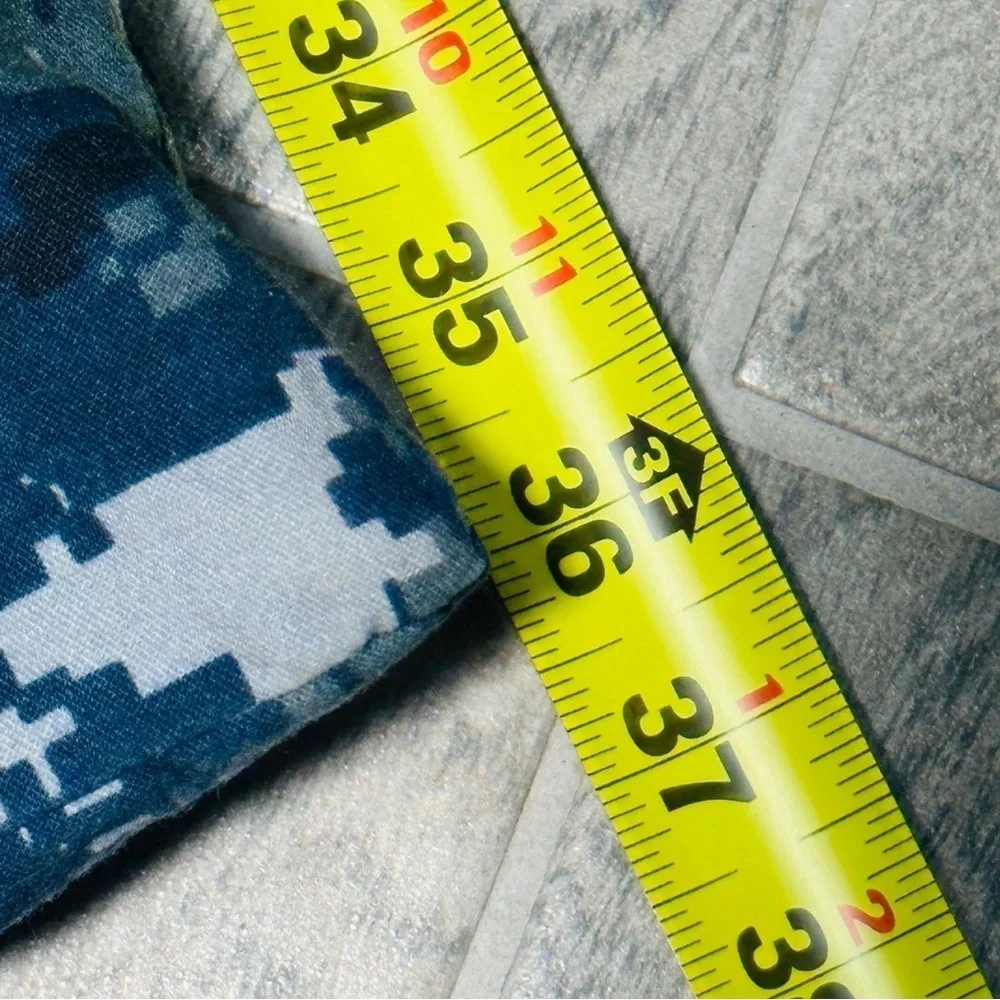 Large 36 Inch X 31 Inch USA Navy Drawstring Camo Bag